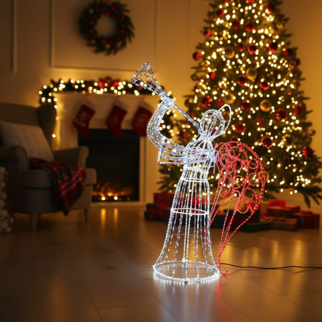 LED angel motif light