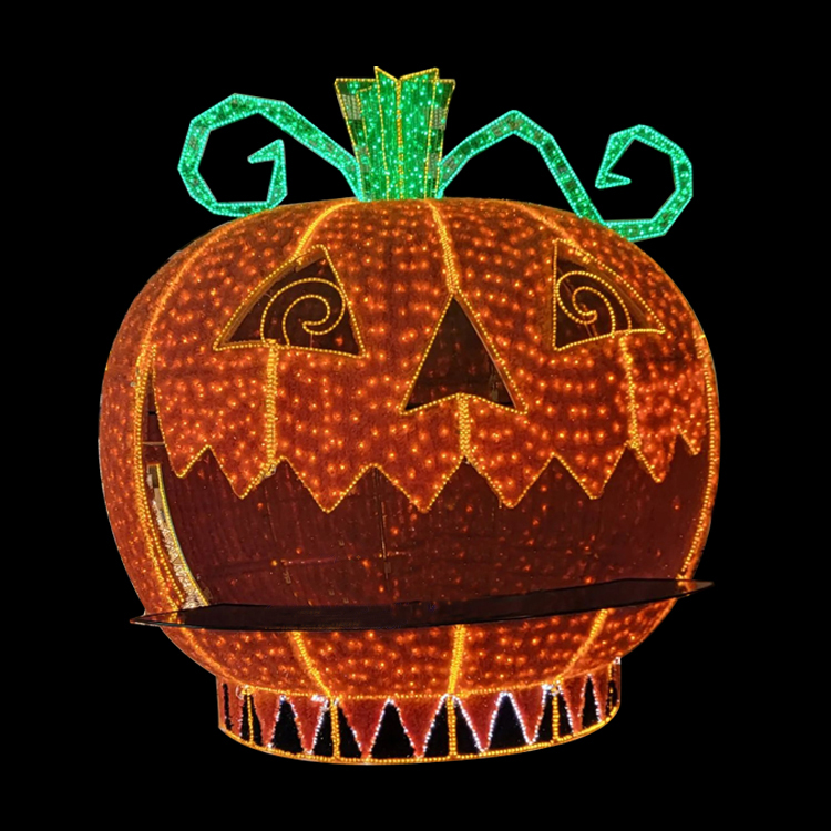 Pumpkin Shaped Iron Lantern for Festival & for & Weddings Rated