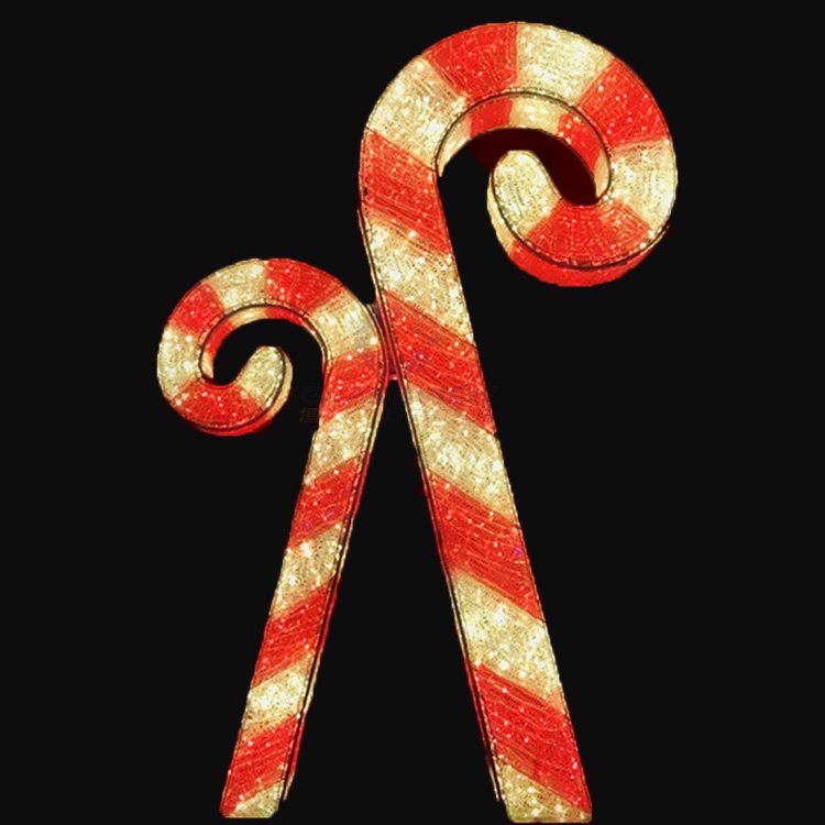 LED Candy Cane Acrylic Light for Christmas Halloween & Home Decor IP65