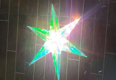 Iridescent Gift Box Holiday Light 20 x 20 x 25 cm