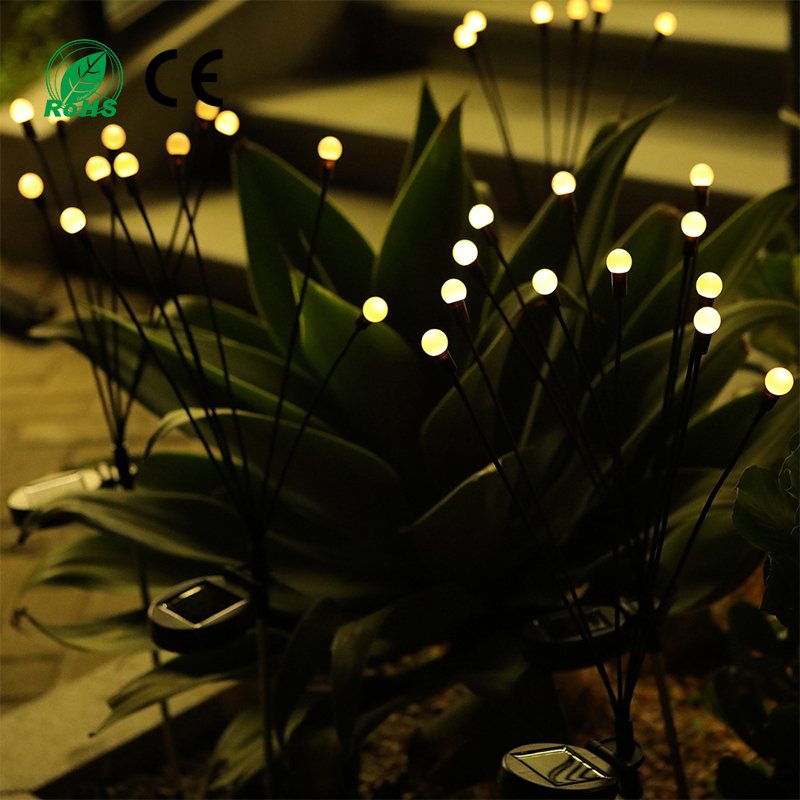 LED Solar Firefly Garden Lights IP65 12V 97 CRI 360 Beam Angle