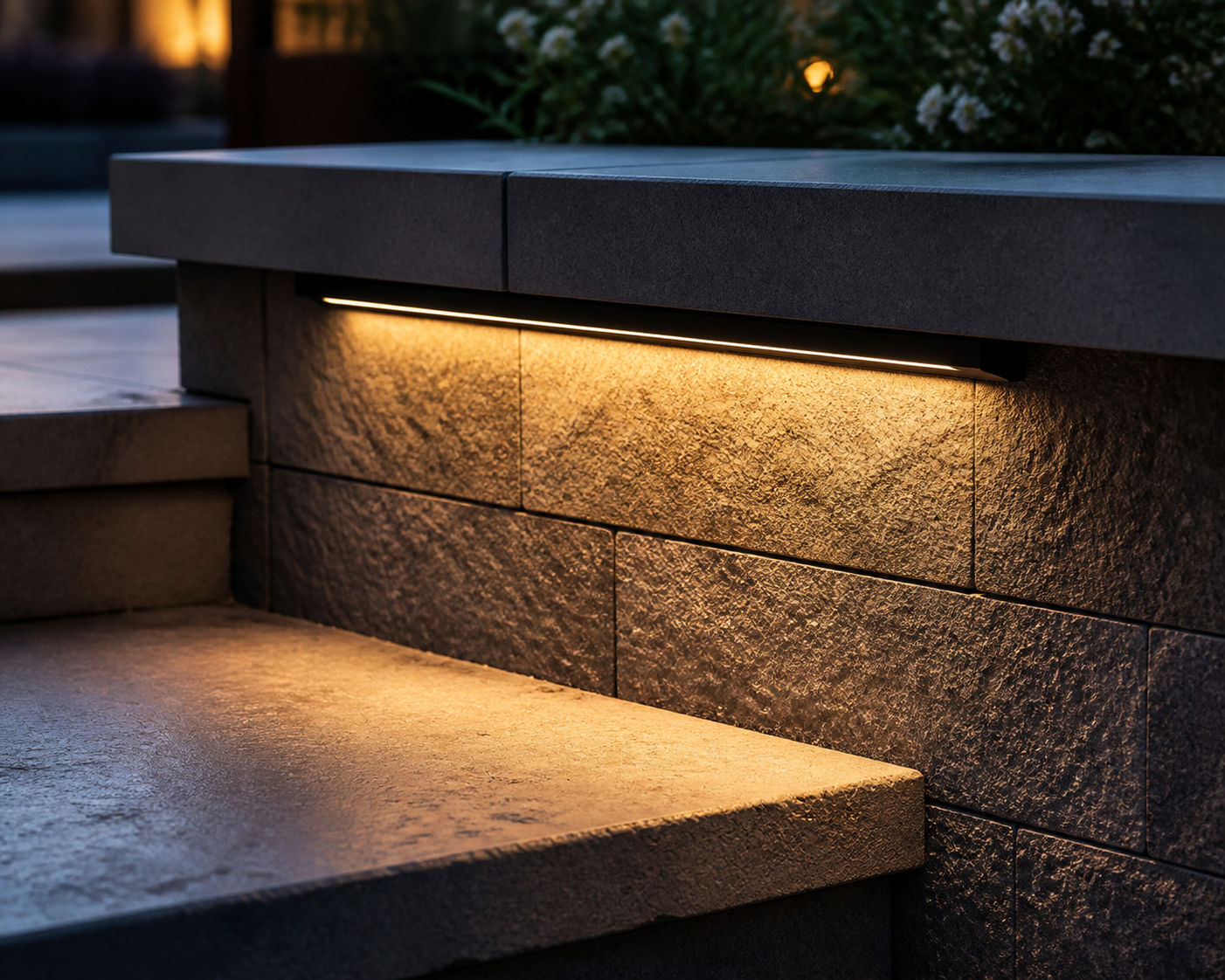 Selectable-Wattage LED Hardscape Step Light