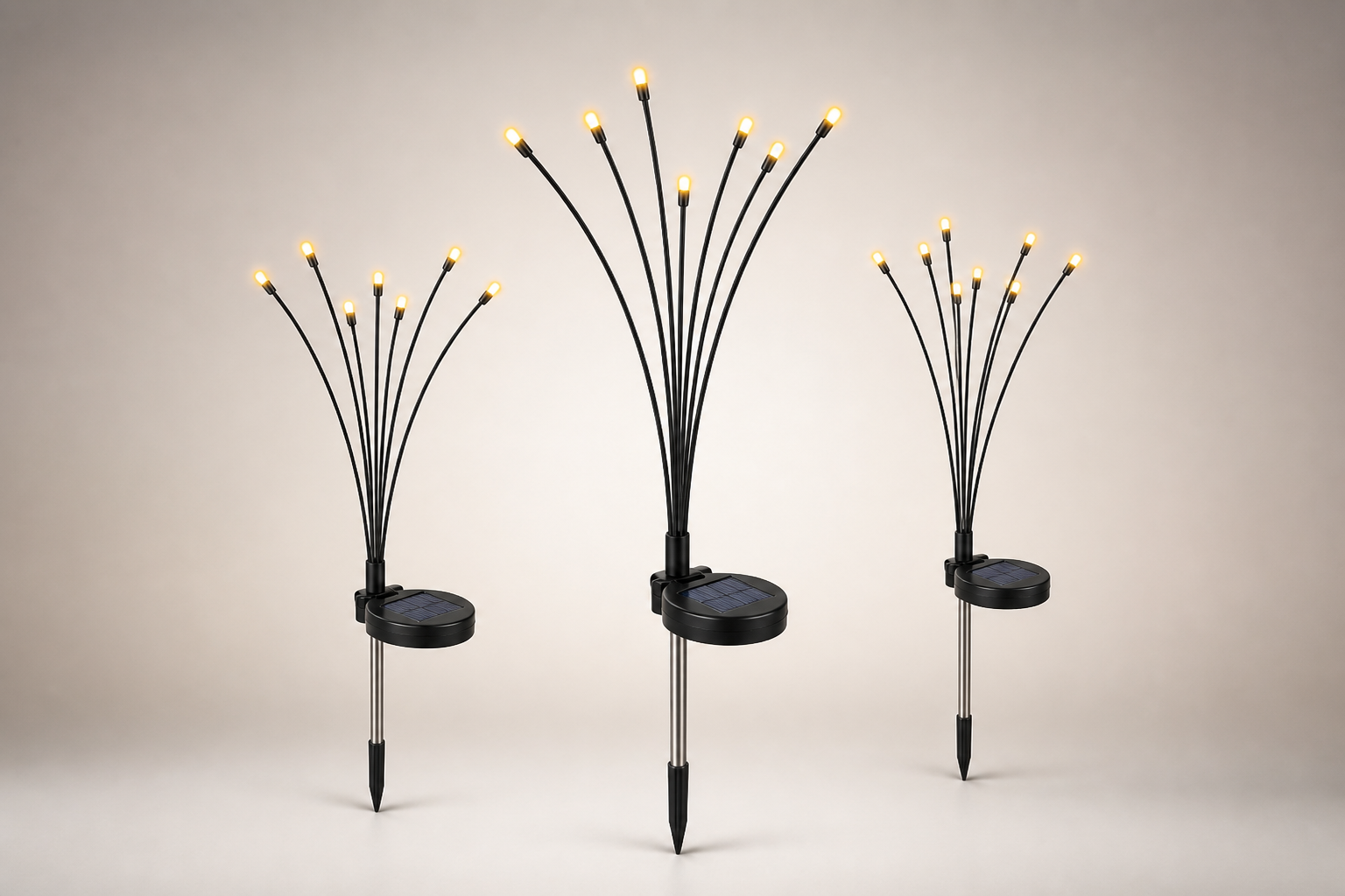 Solar Swaying Firefly Reed Garden Light