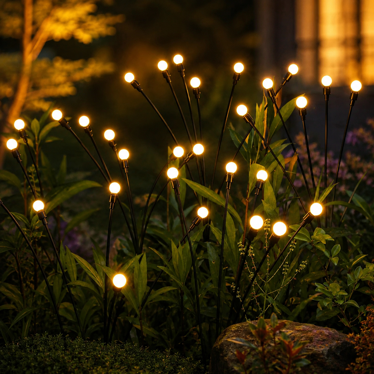 IP65 Solar LED Firefly Garden Light for Landscape Borders