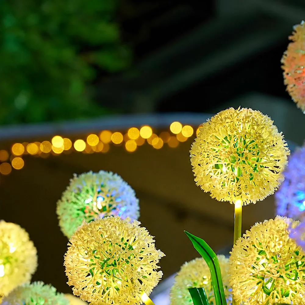 Solar Dandelion Stake Light for Landscape Displays