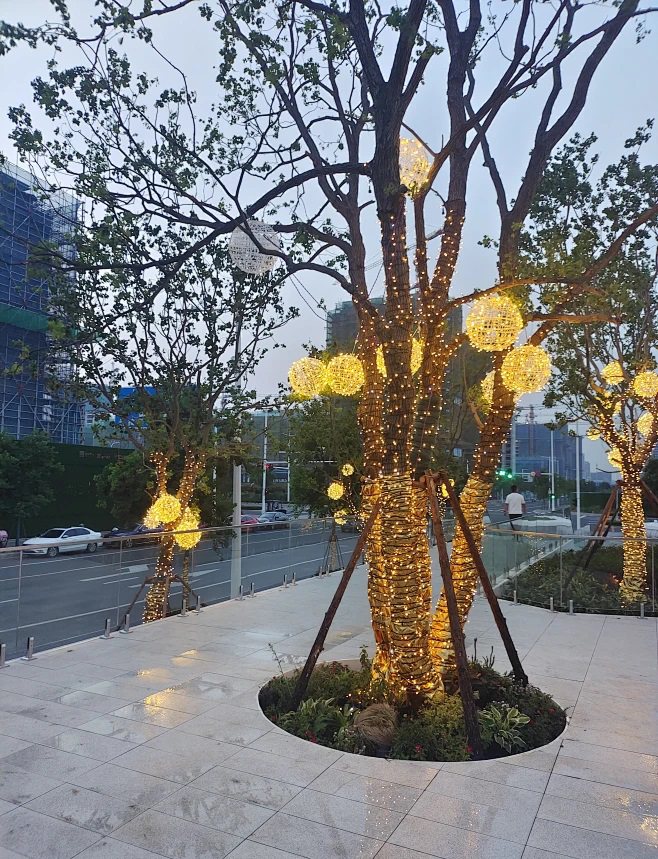 Outdoor project scene before lighting concept